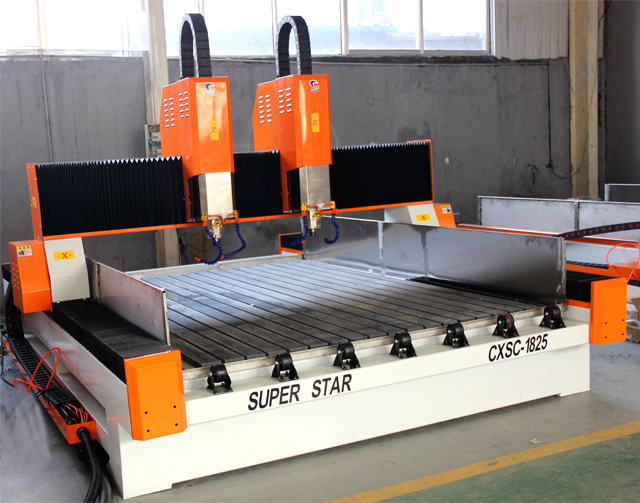 Superstar CX- 1325 Máquina de grabado de piedra doble de cabeza