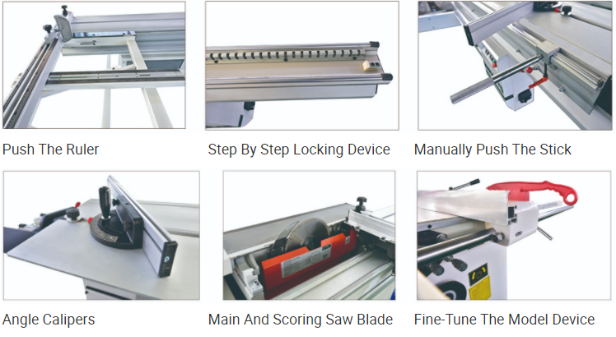 Superstar CNC CX - Sierra de panel de mesa deslizante de corte de 45 grados para maquinaria de carpintería