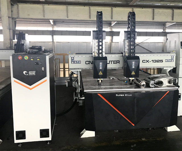 Superstar CNC CX - Máquina de corte/grabado para carpintería de dos cabezales